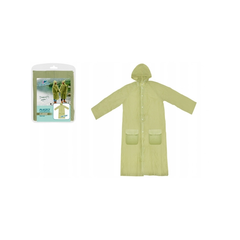Płaszcz przeciwdeszczowy dla dorosłych CLASSIC oliwkowy khaki