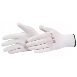 Rękawice XL białe nylon 1 para