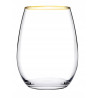 Komplet 6 szklanek Amber ze złotym rantem 570 ml PASABAHCE