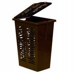 KOSZ NA BIELIZNE ZEBRA 30L BRANQ CZEKOLADA