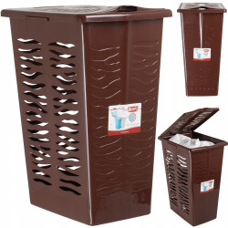 KOSZ NA BIELIZNE ZEBRA 30L BRANQ CZEKOLADA