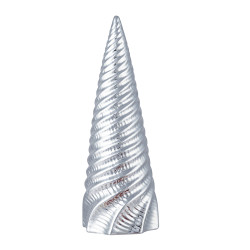 FIGURKA PORCELANOWA CHOINKA 8X7.5X14 CM SREBRNA