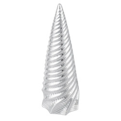FIGURKA PORCELANOWA CHOINKA 8X7.5X14 CM SREBRNA