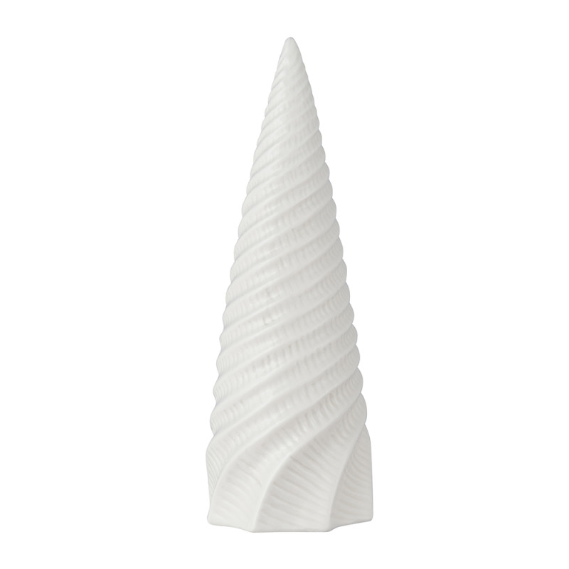 Porcelanowa Choinka Figurka Dekoracja Świąteczna Biała 18 cm Altom Design