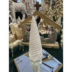 Porcelanowa Choinka Figurka Dekoracja Świąteczna Biała 18 cm Altom Design