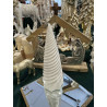 Porcelanowa Choinka Figurka Dekoracja Świąteczna Biała 18 cm Altom Design