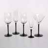KIELISZKI DO MARTINI CZARNA NÓŻKA ONYX KPL.6 KIELISZKÓW MARTINI 260ML