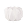 ŚWIECZNIK PORCELANOWY BIAŁY 9X9X6 CM