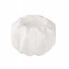 ŚWIECZNIK PORCELANOWY BIAŁY 9X9X6 CM
