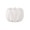 ŚWIECZNIK PORCELANOWY BIAŁY 7X7X5 CM