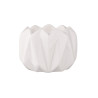 ŚWIECZNIK PORCELANOWY BIAŁY 7X7X5 CM