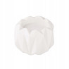 ŚWIECZNIK PORCELANOWY BIAŁY 7X7X5 CM
