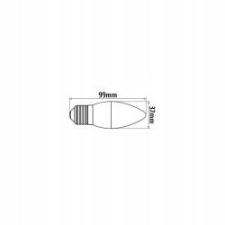 ŻARÓWKA B35 E27 LED 5W ŚWIECZKA 320lm 3000K INQ