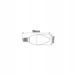 ŻARÓWKA B35 E27 LED 5W ŚWIECZKA 320lm 3000K INQ