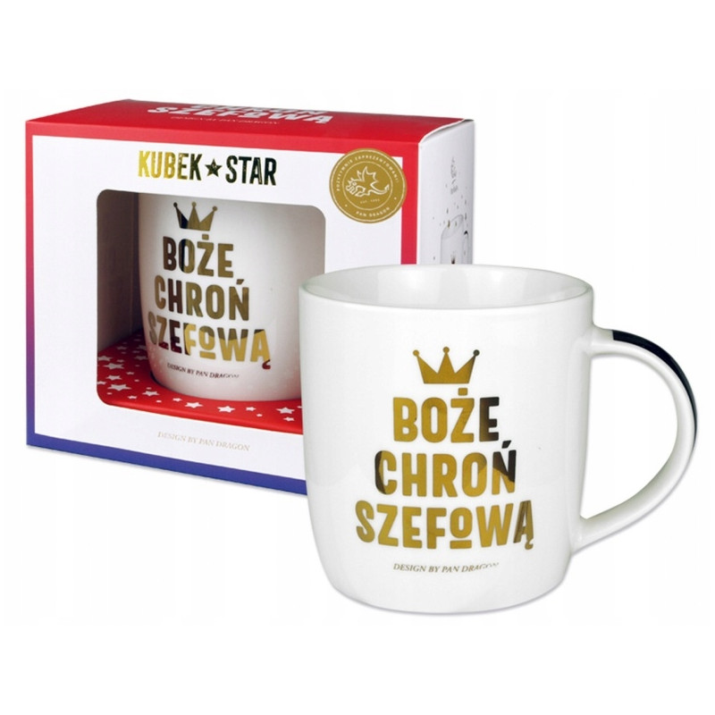 KUBEK DLA SZEFOWEJ BOŻE CHROŃ SZEFOWĄ