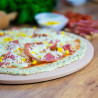 KAMIEŃ DO PIZZY Z UCHWYTEM I NOŻYKIEM