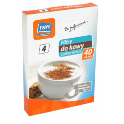 Filtry do kawy 4 40 szt. do ekspresów przelewowych