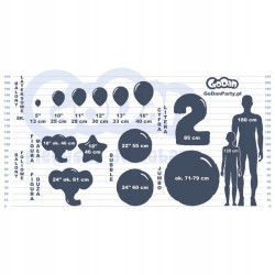 BALONY FOLIOWE 5 SZT na Baby Shower WÓZEK NIEBIESK