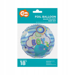 Balon foliowy NA HEL Baby Boy 18CALI