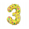 Balon foliowy NA HEL Cyfra 2 obrazki 78 cm