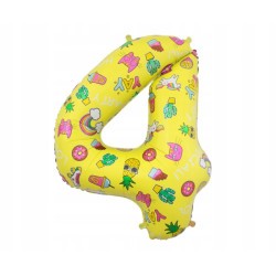 Balon foliowy NA HEL Cyfra 2 obrazki 78 cm