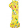 Balon foliowy Cyfra 1 NA HEL obrazki 78 cm