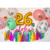 BALON CYFRA 8 ZŁOTA 35cm