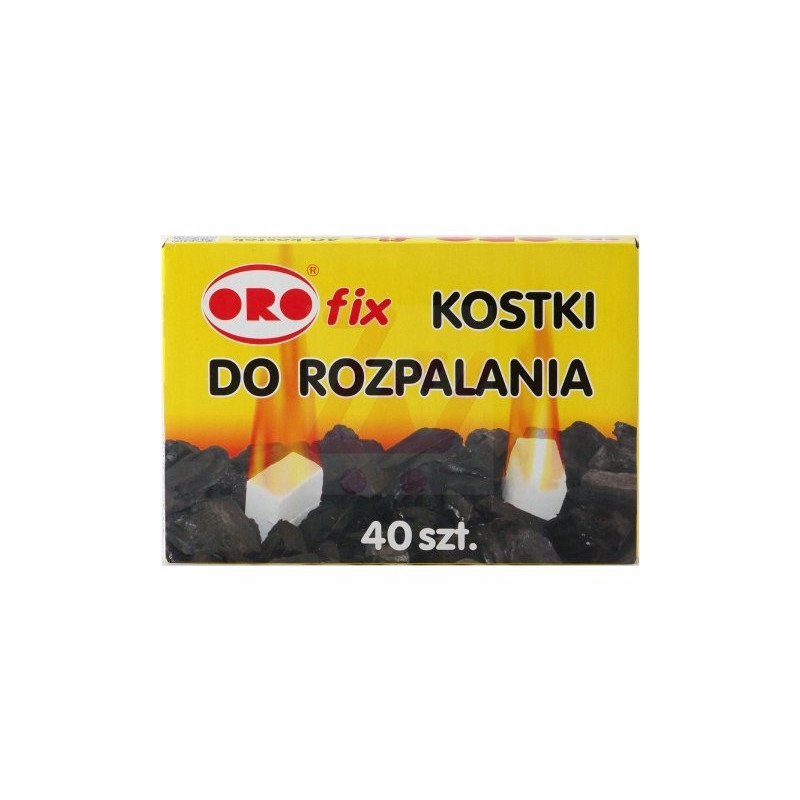 Podpałka do grilla ORO kostki do rozpalania białe