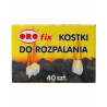 Podpałka do grilla ORO kostki do rozpalania białe