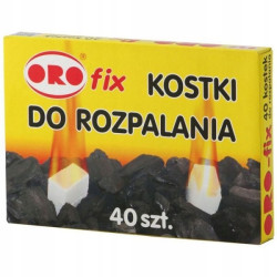 Podpałka do grilla ORO kostki do rozpalania białe