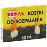 Podpałka do grilla ORO kostki do rozpalania białe