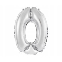 BALON FOLIOWY 35CM SREBRNY 0