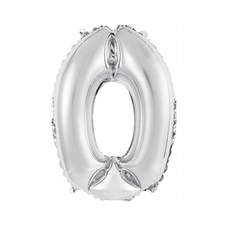 BALON FOLIOWY 35CM SREBRNY 0