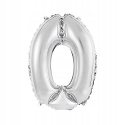 BALON FOLIOWY 35CM SREBRNY 0