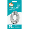 BALON FOLIOWY 35CM SREBRNY 0