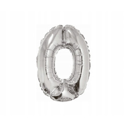 BALON FOLIOWY 35CM SREBRNY 0
