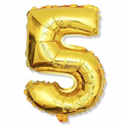 BALON FOLIOWY 5 35CM ZŁOTA