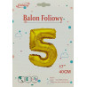 BALON FOLIOWY 5 35CM ZŁOTA