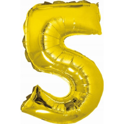 BALON FOLIOWY 5 35CM ZŁOTA