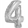 BALON FOLIOWY 4 35CM SREBRNA