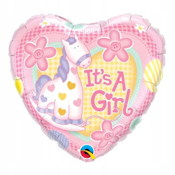 Balon foliowy 18", "It's a Girl"
