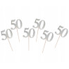 Piker 50, srebrny, 6 szt.