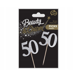 Piker 50, srebrny, 6 szt.