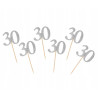 Piker 30, srebrny, 6 szt.