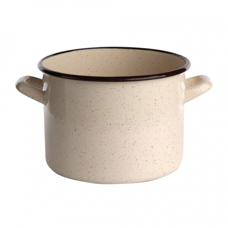 GARNEK PROSTY 4.4L ŚR.20CM WYS.15CM KREM NAKRAPIAN