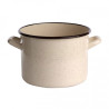 GARNEK PROSTY 4.4L ŚR.20CM WYS.15CM KREM NAKRAPIAN