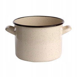 GARNEK PROSTY 4.4L ŚR.20CM WYS.15CM KREM NAKRAPIAN