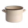 GARNEK PROSTY 4.4L ŚR.20CM WYS.15CM KREM NAKRAPIAN