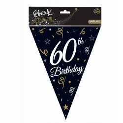 Girlanda papierowa 60 URODZINY - 270 cm