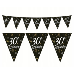 Girlanda papierowa 30 URODZINY - 270 cm